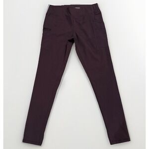 Carhartt Force Maroon Fitted Leggings Womens Medium 8/10 Work Pants Pockets